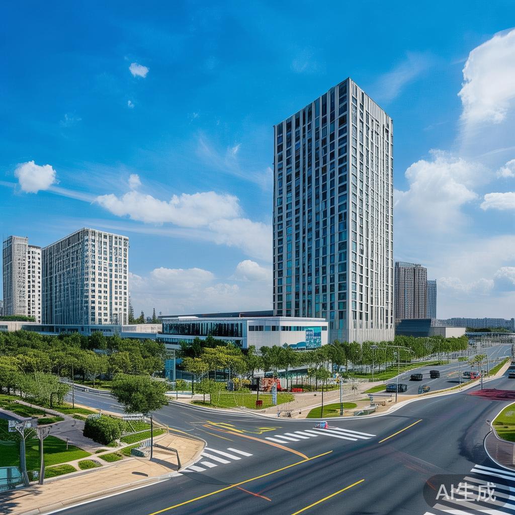 方城智博体育办公楼位于体育产业园的核心位置，邻近多